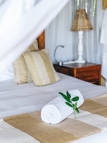 Anabezi Luxury Tented Camp: Handtuchrolle