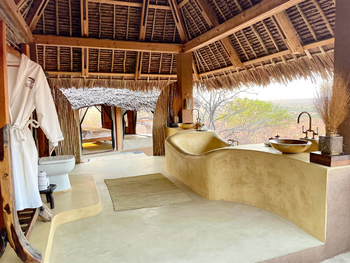 Kichaka Zumbua Camp: Suite - Gästebad