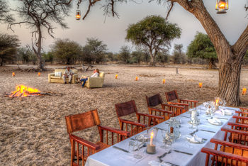 Leroo La Tau Lodge: Bush Dinner