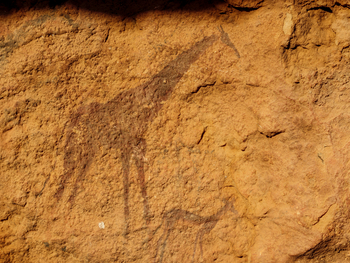 Tuli Safari Lodge Mashatu: Felsmalerei