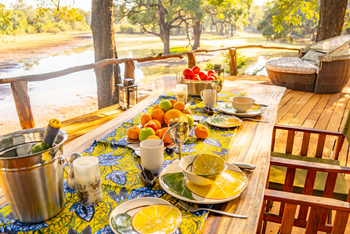 Painted Dogs Lagoon Camp: Esstisch