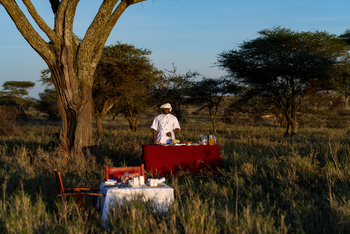Serengeti Sametu Camp: Frühstück