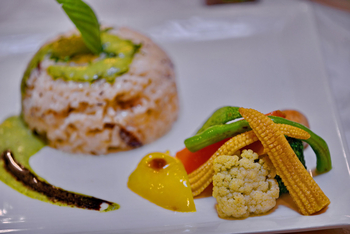 BrijRama Palace: Küche und Dining