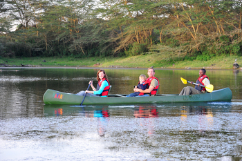 Hatari Lodge: Kanufahrt auf dem Momella Lake