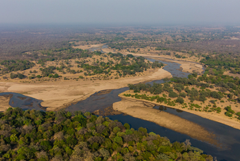 Luambe Camp: Luftbild vom Park