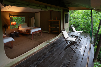 Rhino River Camp: Veranda