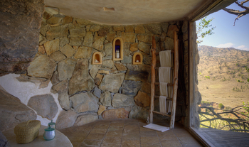 Borana Lodge Borana Lodge: Offene Dusche Cottage 7