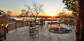 Muchenje Safari Lodge: Sonnenuntergang