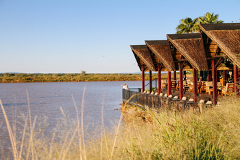 Old Traders Lodge: Veranda und Viewing Deck