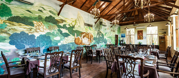 Bamboo Forest Safari Lodge: Restaurant Speisesaal