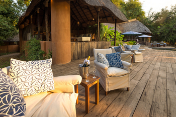 Luangwa River Camp: Terrasse
