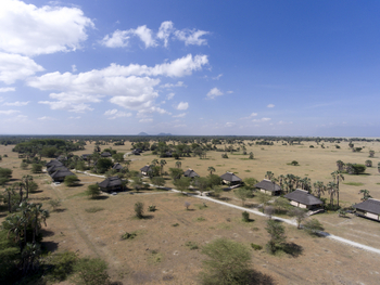 Maramboi Tented Lodge: Luftbild Gästesuiten