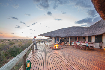 Tau Pan Camp Tau Pan Camp: Hauptdeck