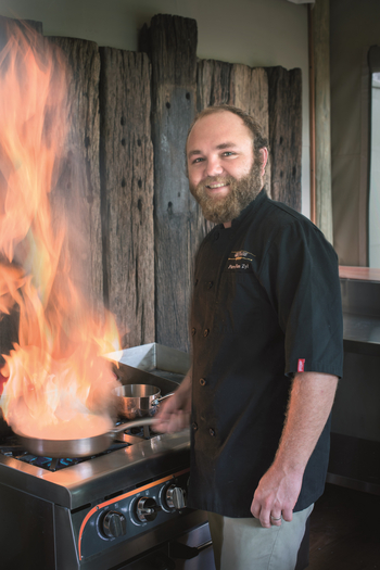Duba Plains Camp: Küchenchef bei der Arbeit