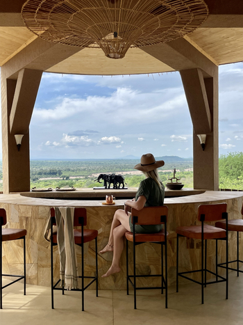 Kichaka Zumbua Camp: Bar mit Blick