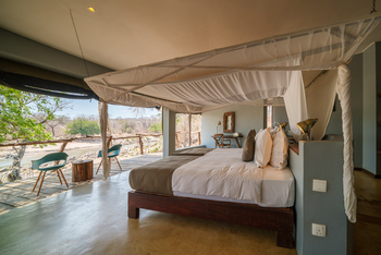 Mkulumadzi Lodge: Doppelbett