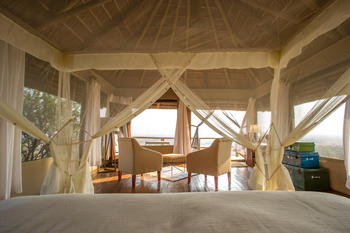 Kubu Kubu Tented Camp: Blick aus dem Doppelbett