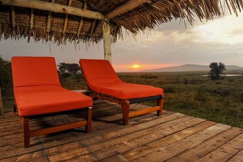 Mara Siana Camp: Blick zur untergehenden Sonne