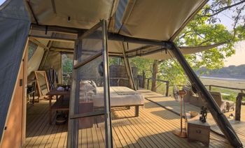 Shawa Luangwa Camp: Netzgitter auf den Seiten