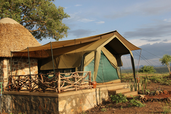 Kidepo Savannah Lodge: Safarizelt geschlossen