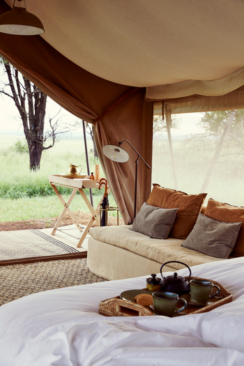 Laba Migration Camp: Kaffee im privaten Zelt