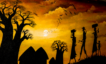 Nuarro Lodge: Wandgemälde