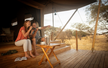 Olkeri Camp: Kaffee auf der Veranda