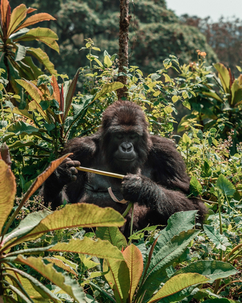 One and Only Gorilla's Nest: Gorilla im Wald