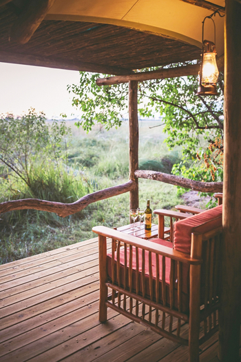 Camp Xakanaxa Camp Xakanaxa: Veranda im Familienzimmer