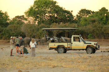 Kavinga Safari Camp: Game Drive zum Wasserloch