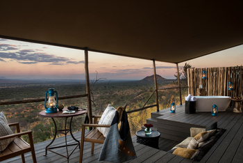 Lemala Mpingo Ridge Lodge: Private Veranda