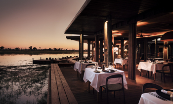 Sanctuary Baines Camp: Restaurantterrasse