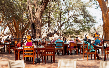 Soroi Larsens Tented Camp: Lunch im Freien