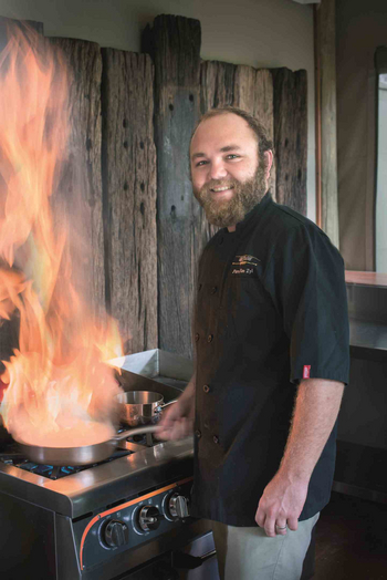 Duba Plains Camp: Küchenchef bei der Arbeit