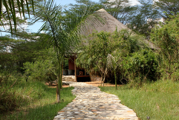 Enjojo Lodge: Gepflasterter Weg