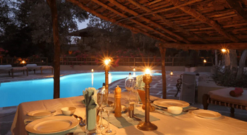 Forsyth Lodge Forsyth Lodge: Dinner am Pool