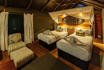 Rra Dinare Camp: Einzelbetten und Sessel