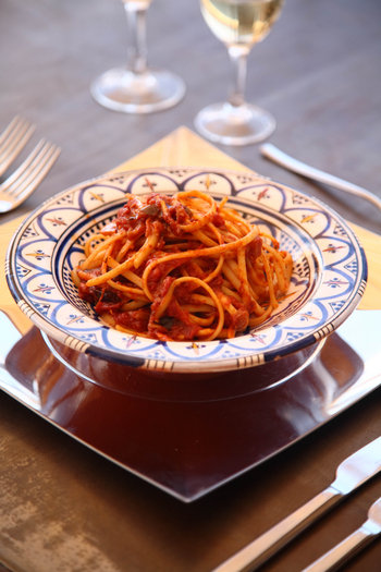 Saruni Rhino Camp: Spaghetti mit roter Soße