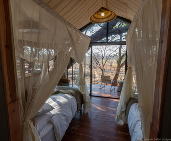 Tum Tum Treehouse Lodge: Blick vom Baumhaus Crombec