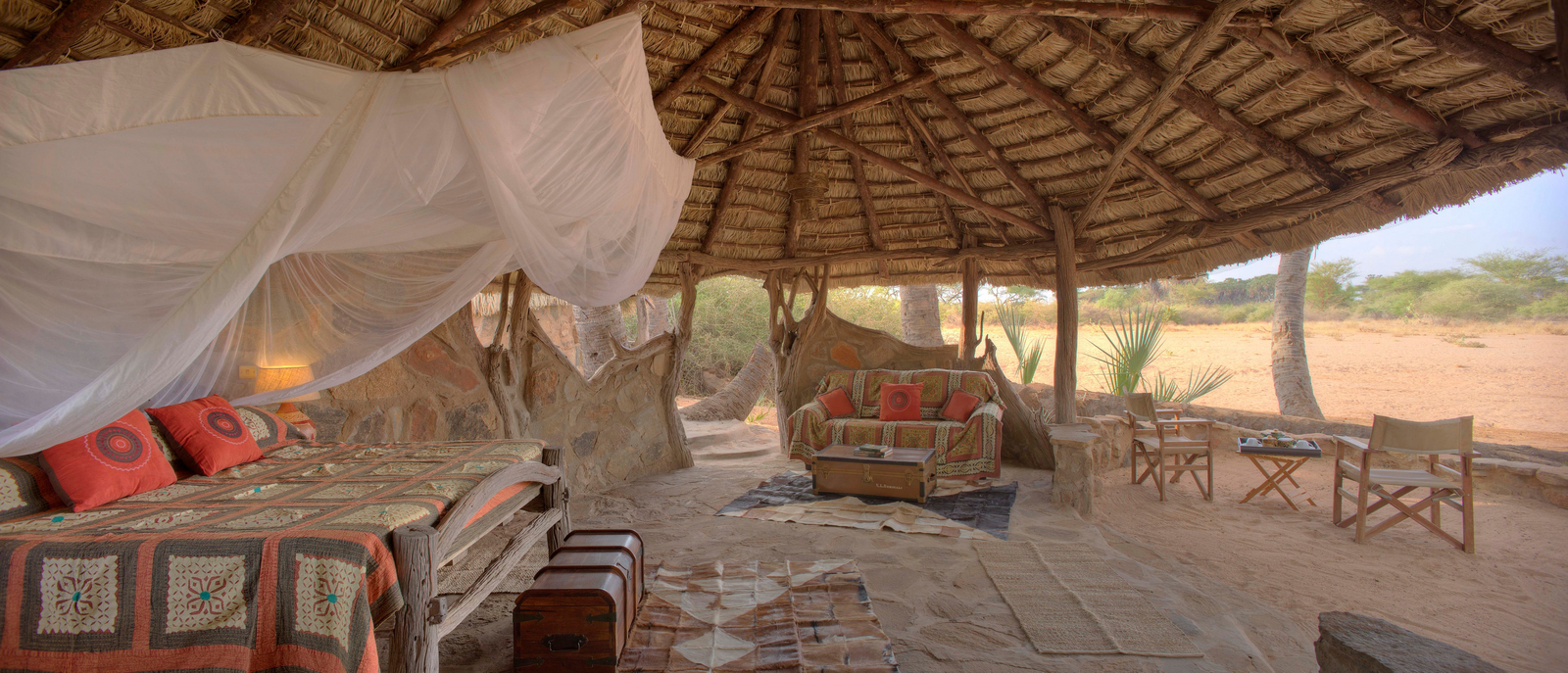 Saruni Rhino Camp Saruni Rhino Camp: Offenes Schlafzimmer Banda 1