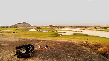 Amritara Jawai Sagar: Picknick am Seeufer