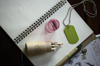 Phinda Mountain Lodge: Malblock und Stifte