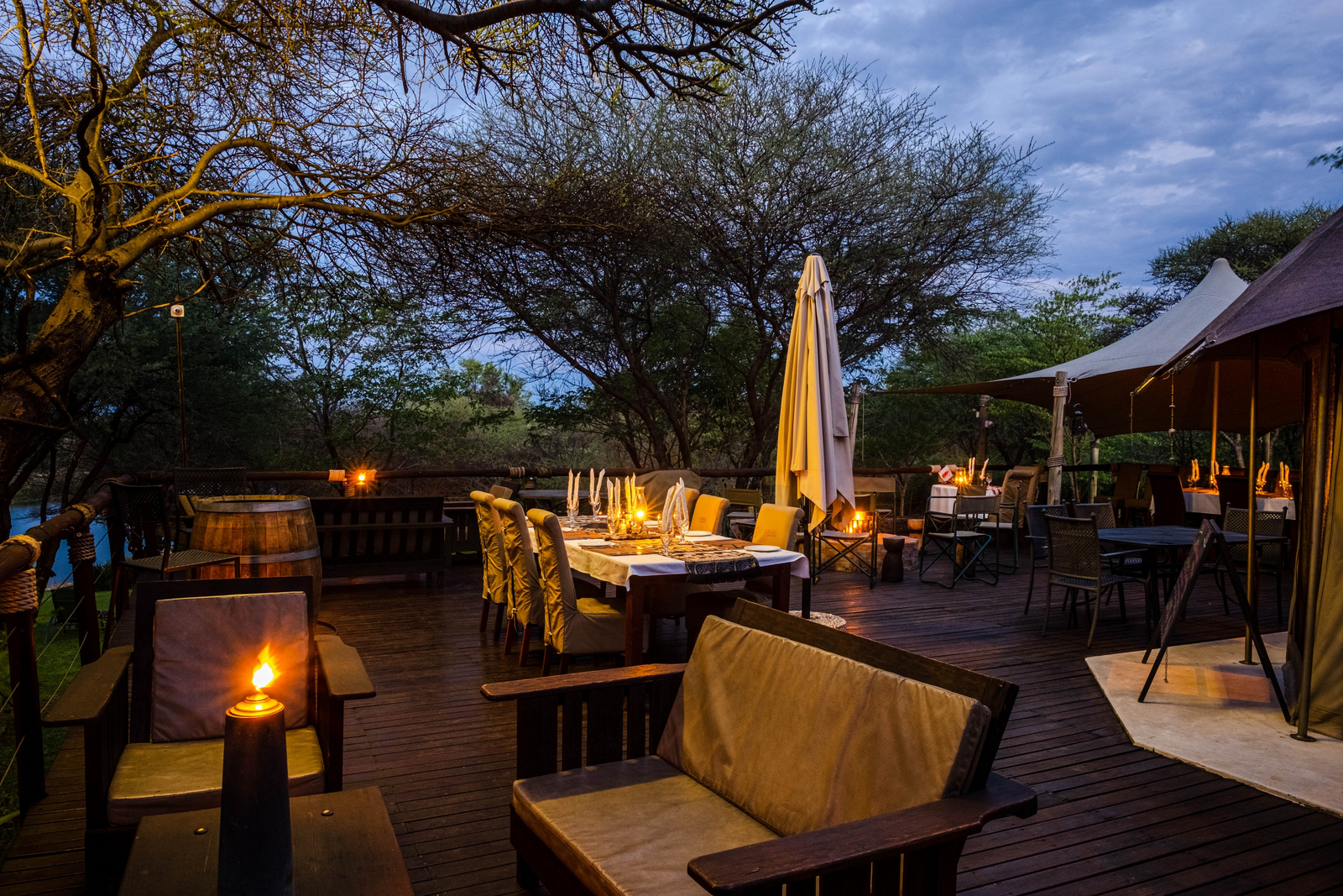 Taranga Safari Lodge Taranga Safari Lodge: Restaurantterrasse