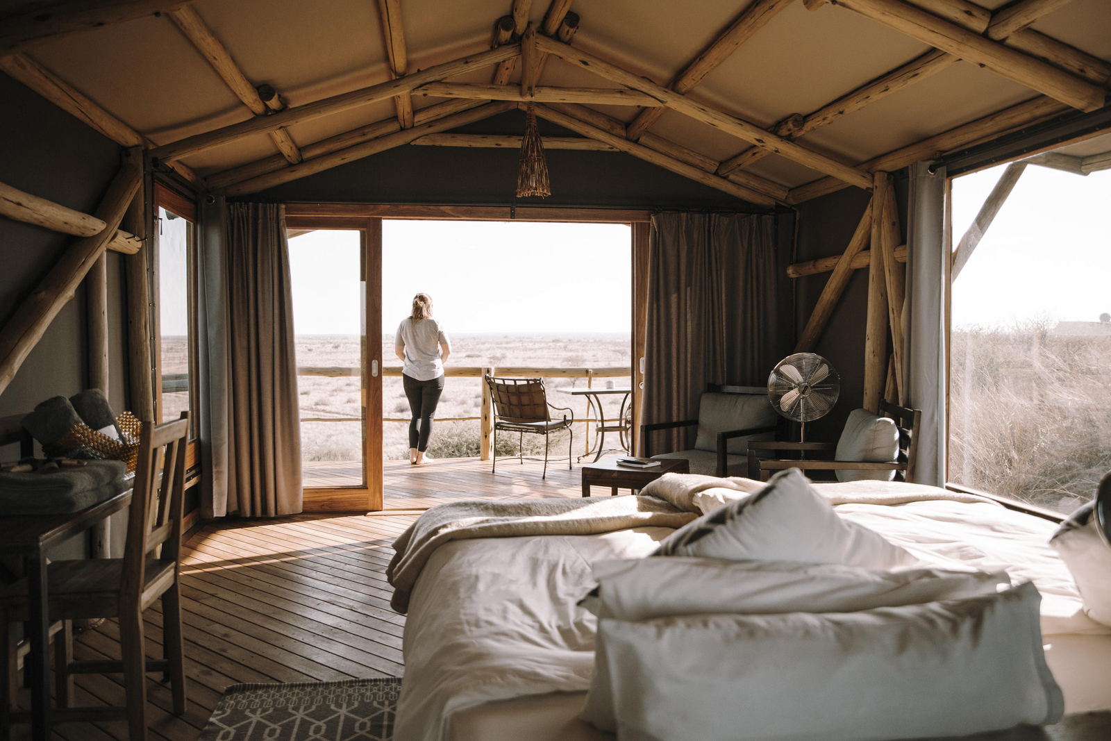 Teufelskrallen Lodge Teufelskrallen Lodge: Licht im Zelt