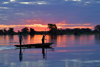 Zambezi Mubala Lodge: Abendstimmung