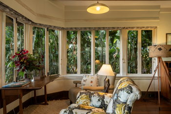 Gibb's Farm: Sitzbereich