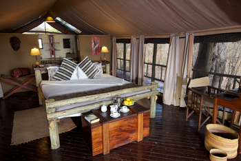 Katavi Wildlife Camp: Doppelbett