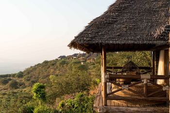 Lake Manyara Kilimamoja Lodge: Blick vom Gästezimmer