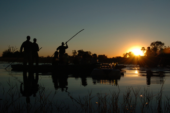 Macatoo Camp: Sonnenuntergang am Waaser