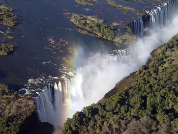 Matetsi Victoria Falls: Wasserfälle von oben